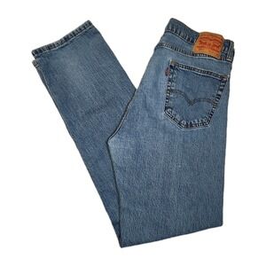 Levi's 505 Jeans Light Wash Straight Leg Regular Fit Denim Mens 34x34